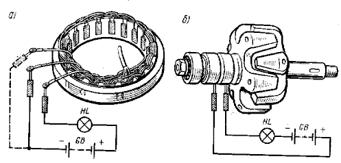 Схема обмотки генератора