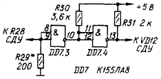 Формирователь импульсов синхронизации на К155ЛА8